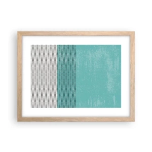 Poster în ramă de stejar deschis - Compoziție echilibrată - 40x30 cm