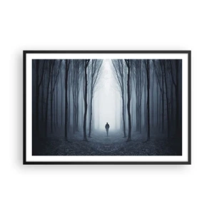 Poster în ramă neagră - Și totul este simplu și clar - 91x61 cm