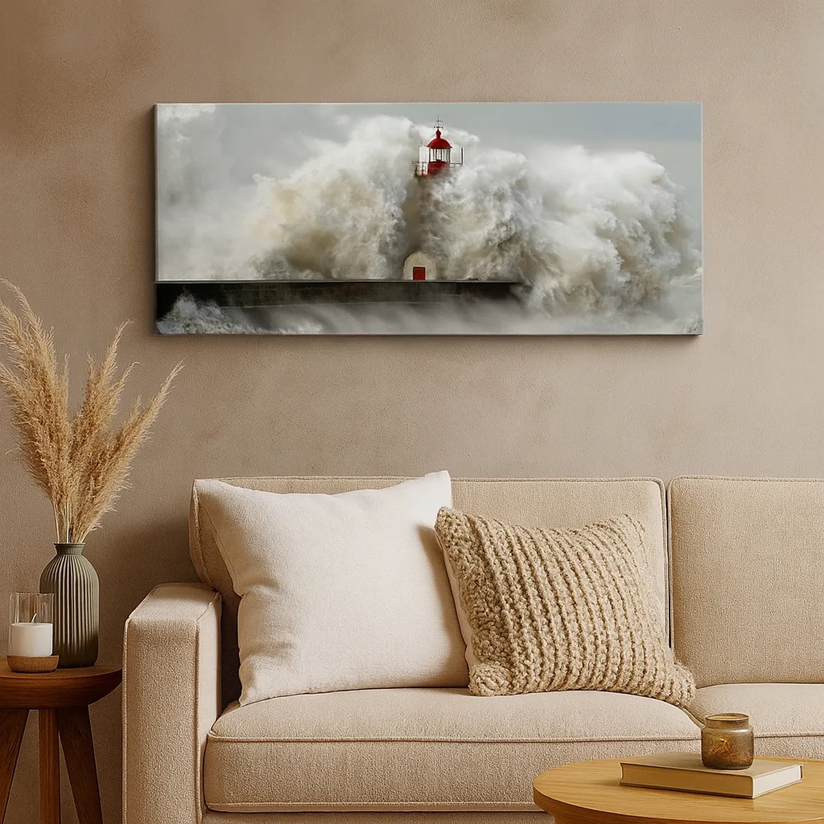 Tablou pe pânză - Mânia oceanului - 30x30 cm