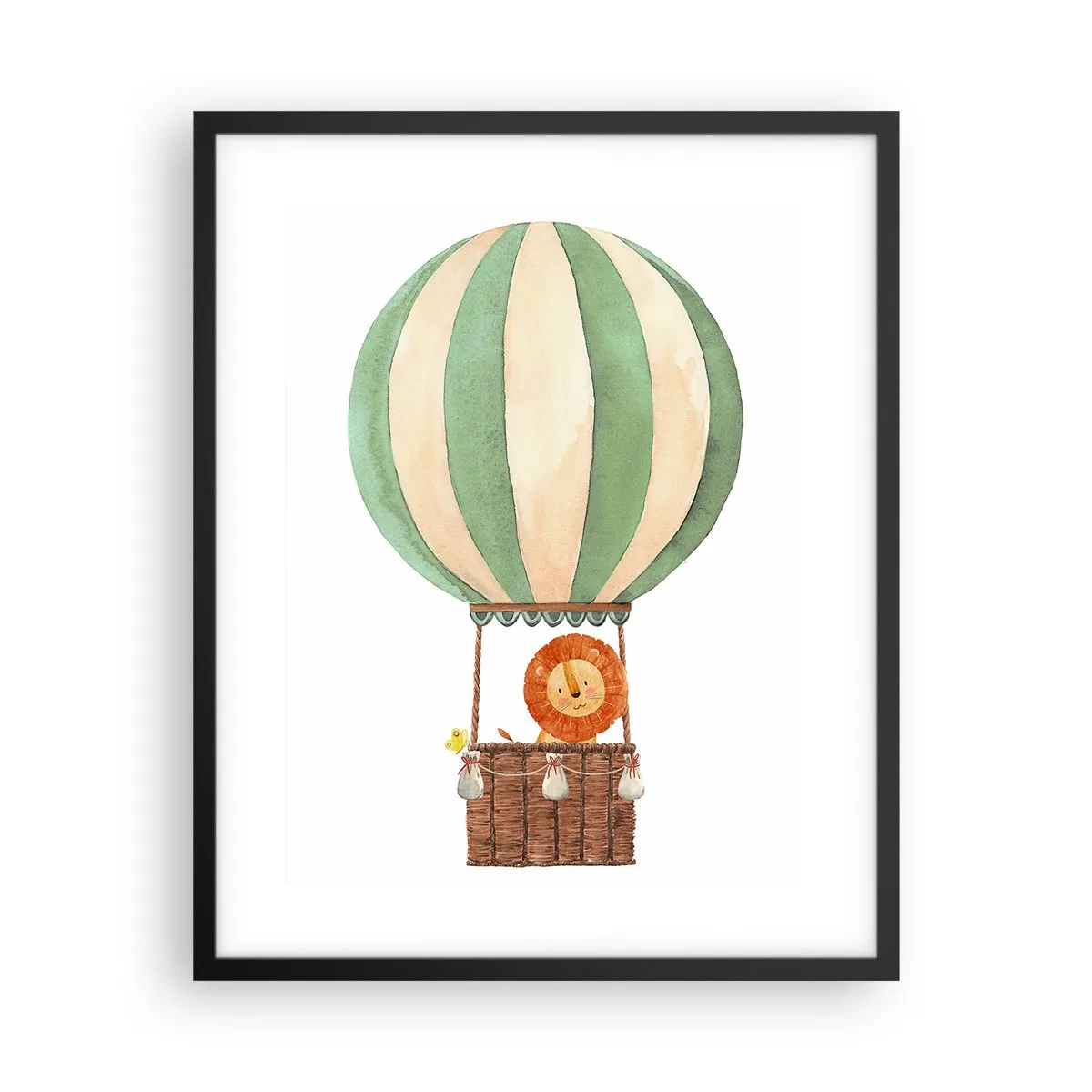 Poster în ramă neagră - Călătoriile lui Leon - 40x50 cm