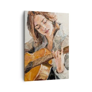 Tablou pe pânză - Concert pentru chitară și inima unei fete - 50x70 cm