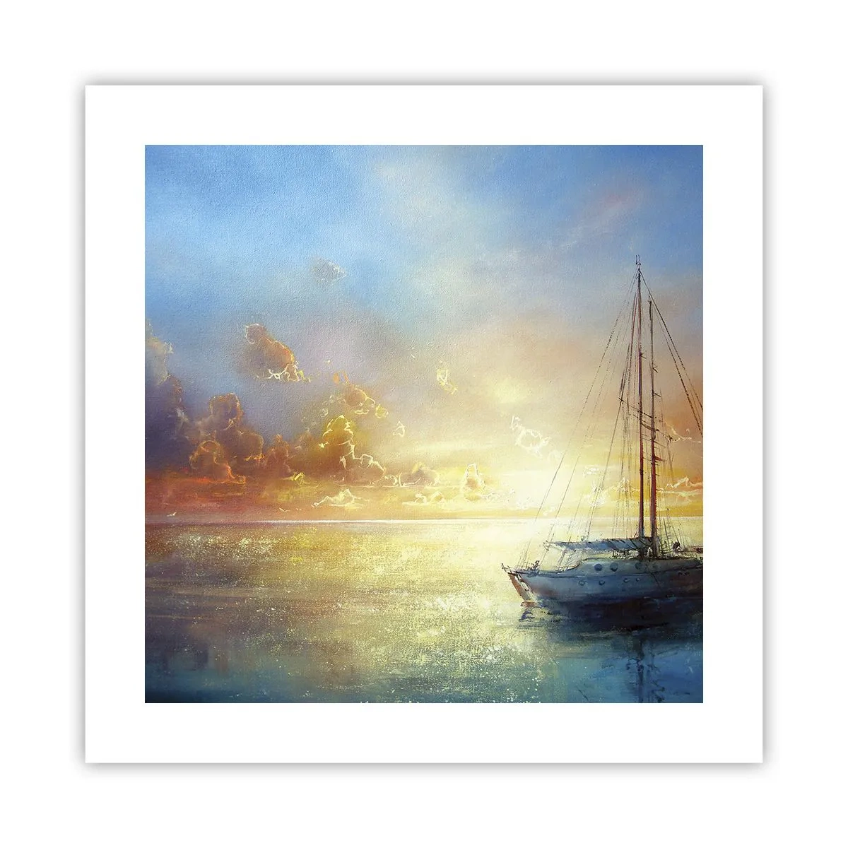 Poster - Într-un golf de aur - 40x40 cm