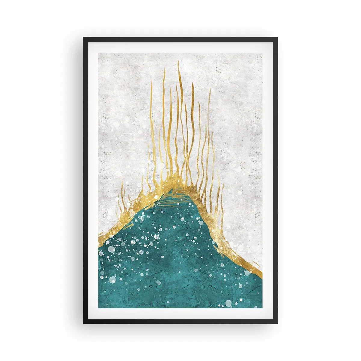 Poster în ramă neagră - Mareea de aur - 61x91 cm