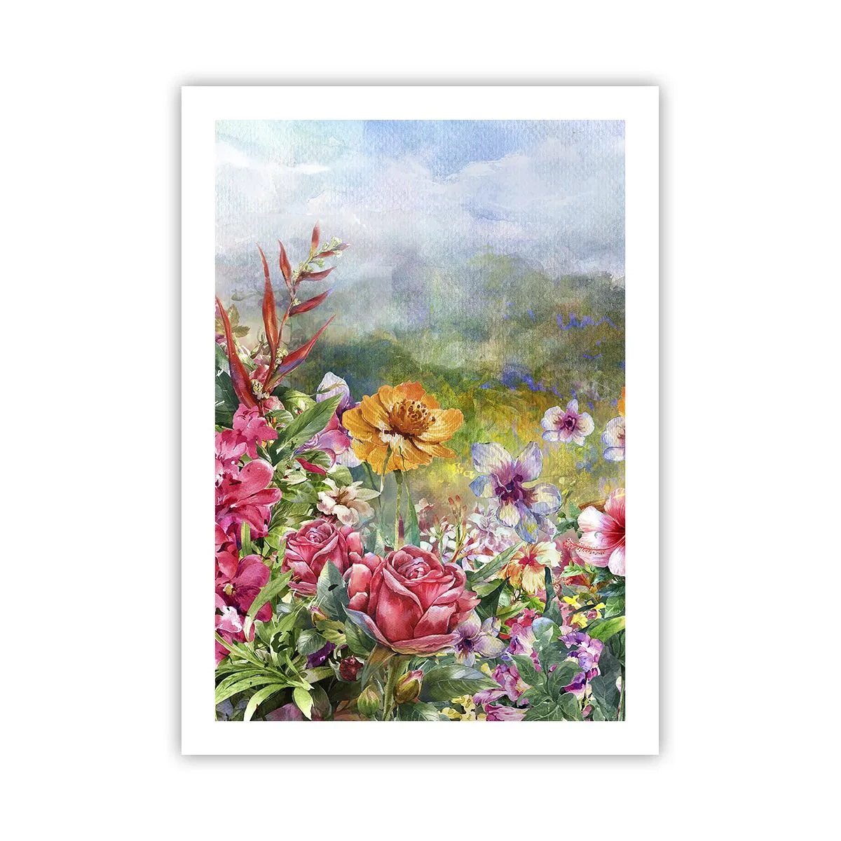 Poster - O grădină înnebunită - 50x70 cm