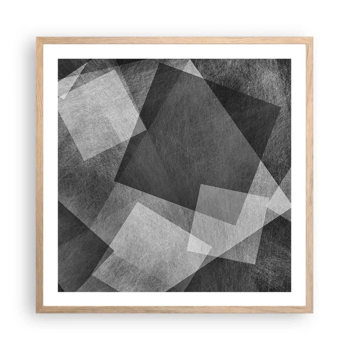 Poster în ramă de stejar deschis - Un simbol etern al permanenței și al ordinii - 60x60 cm