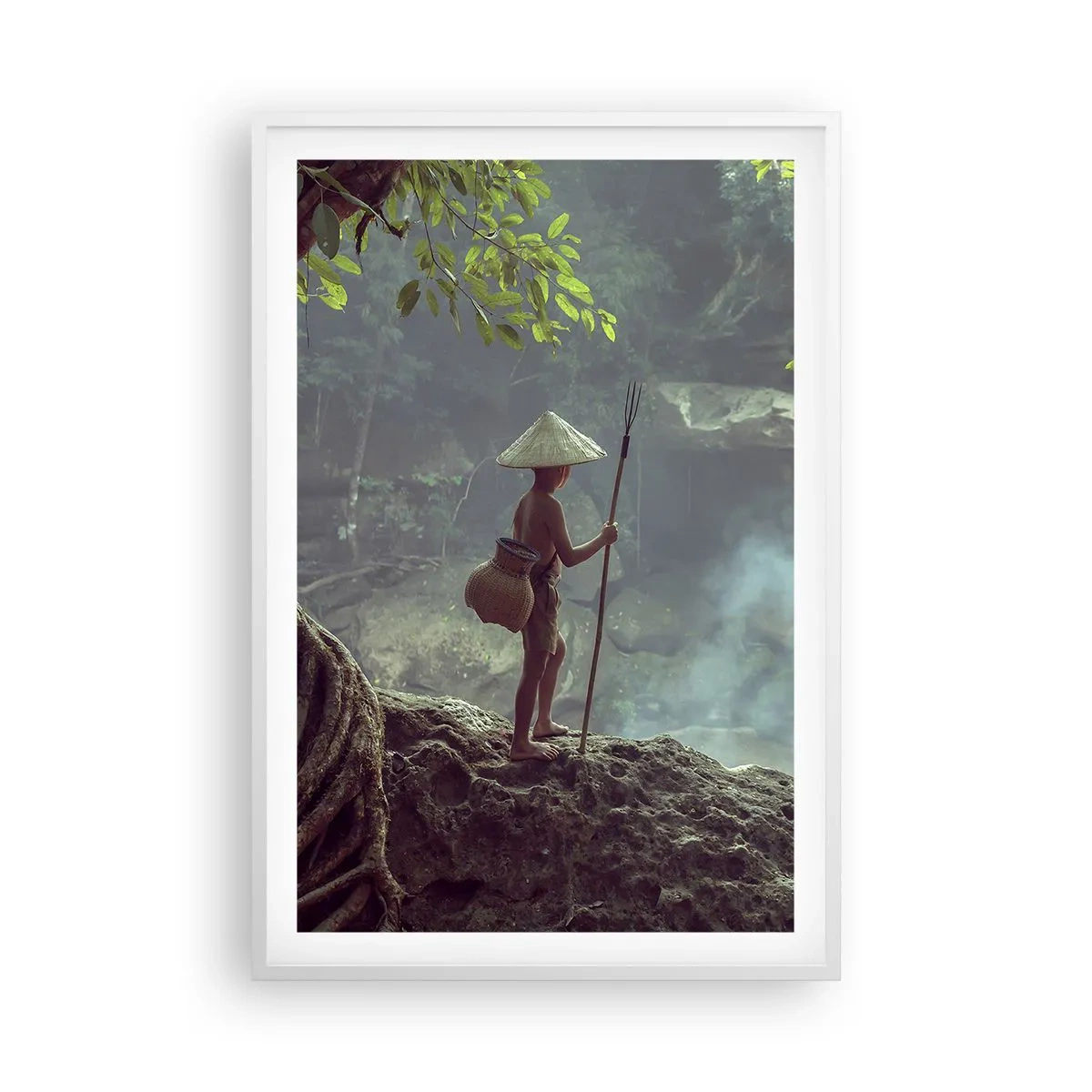 Poster în ramă albă - Prietenul naturii - 61x91 cm