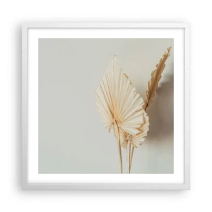 Poster în ramă albă - Când este nevoie de ușurare - 50x50 cm