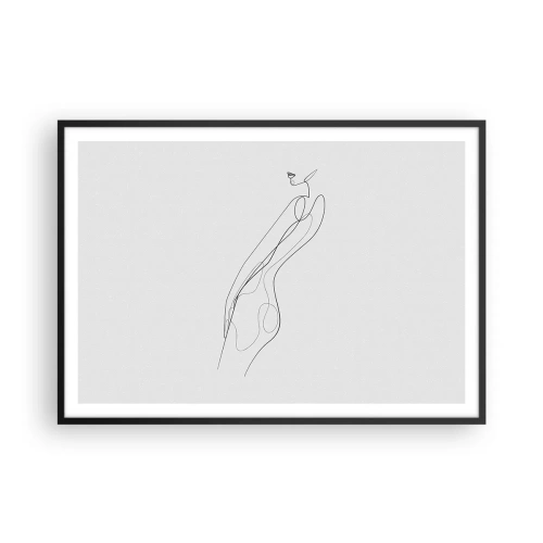 Poster în ramă neagră - Abia o promisiune - 100x70 cm