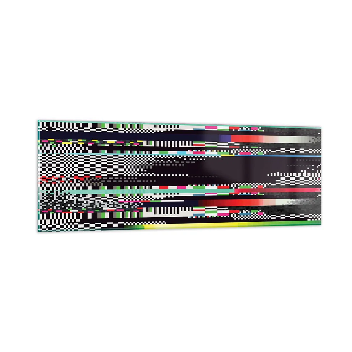 Tablou pe sticlă - Imaginea controlată a realității - 90x30 cm
