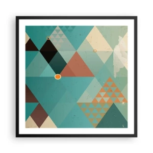 Poster în ramă neagră - Unitatea multiplicității, multiplicitatea unității - 60x60 cm