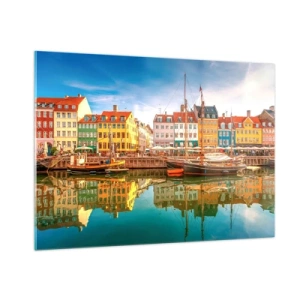 Tablou pe sticlă - Spre o apă netedă ca o oglindă - 100x70 cm