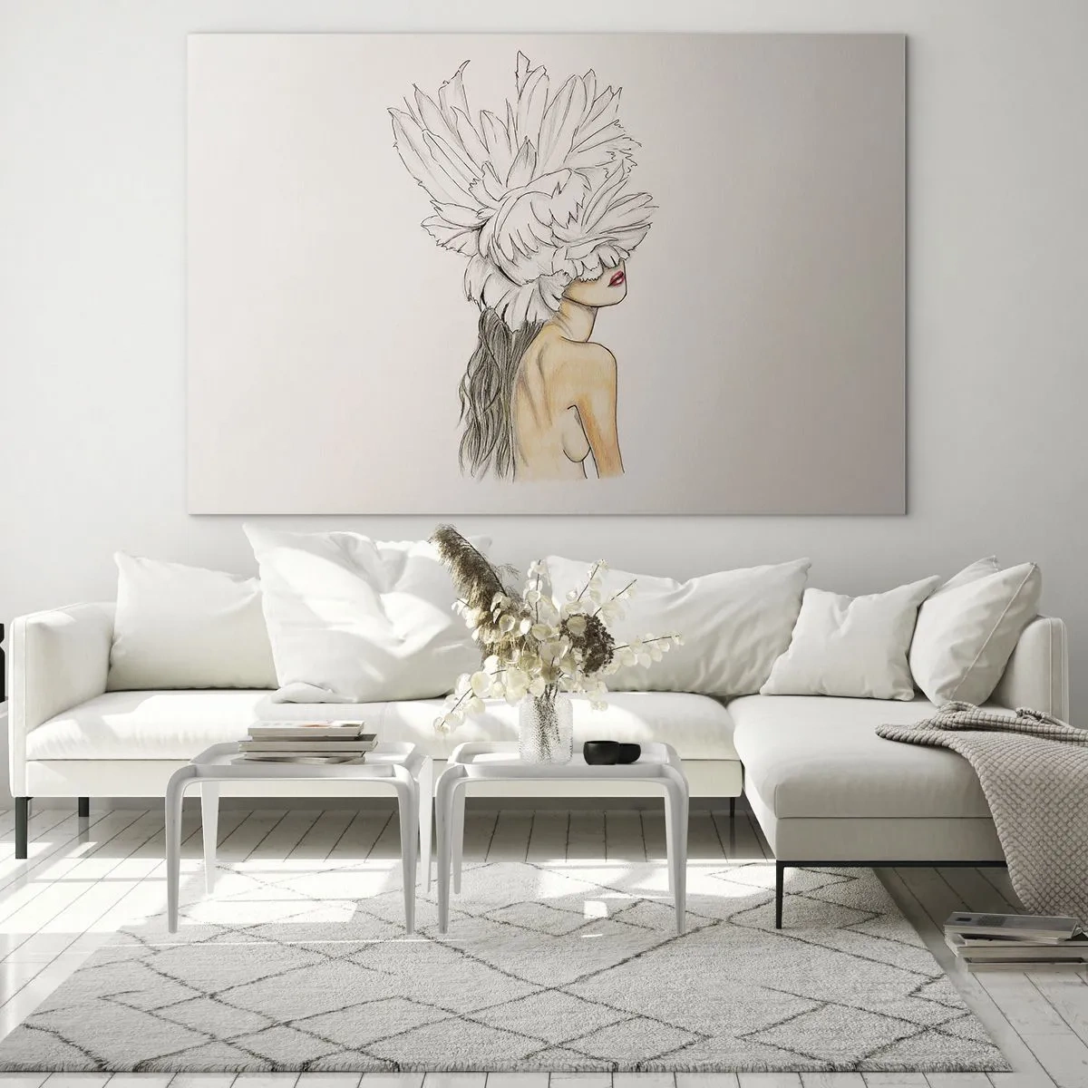 Tablou pe sticlă - Frumusețe încoronată - 100x70 cm