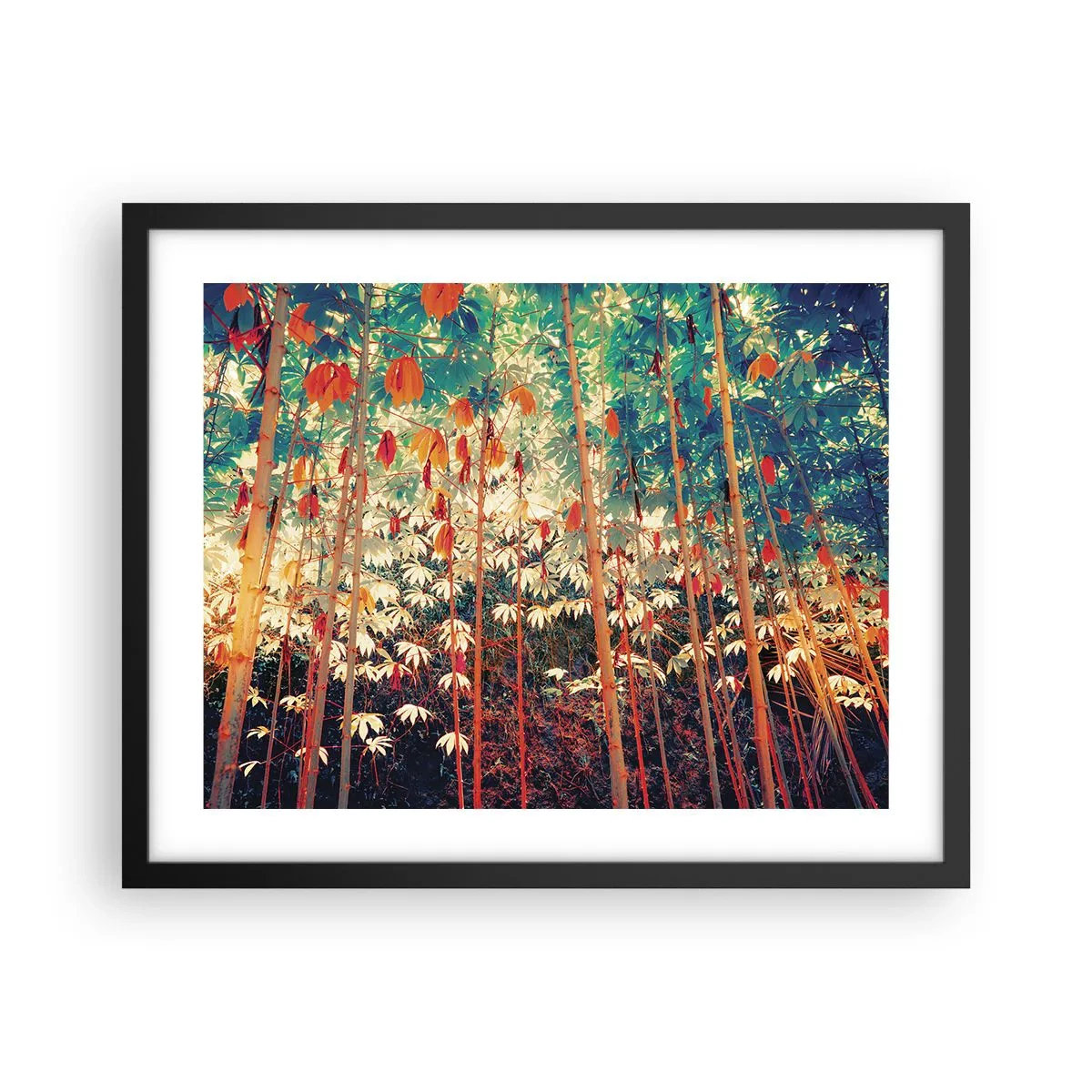 Poster în ramă neagră - Viața secretă a frunzelor - 50x40 cm