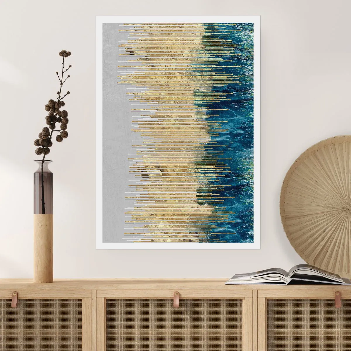 Poster - Granița aurită - 50x70 cm