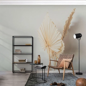 Fototapetă personalizată Premium Sand - Când este nevoie de ușurare - Luminos, Minimalism, Frunze