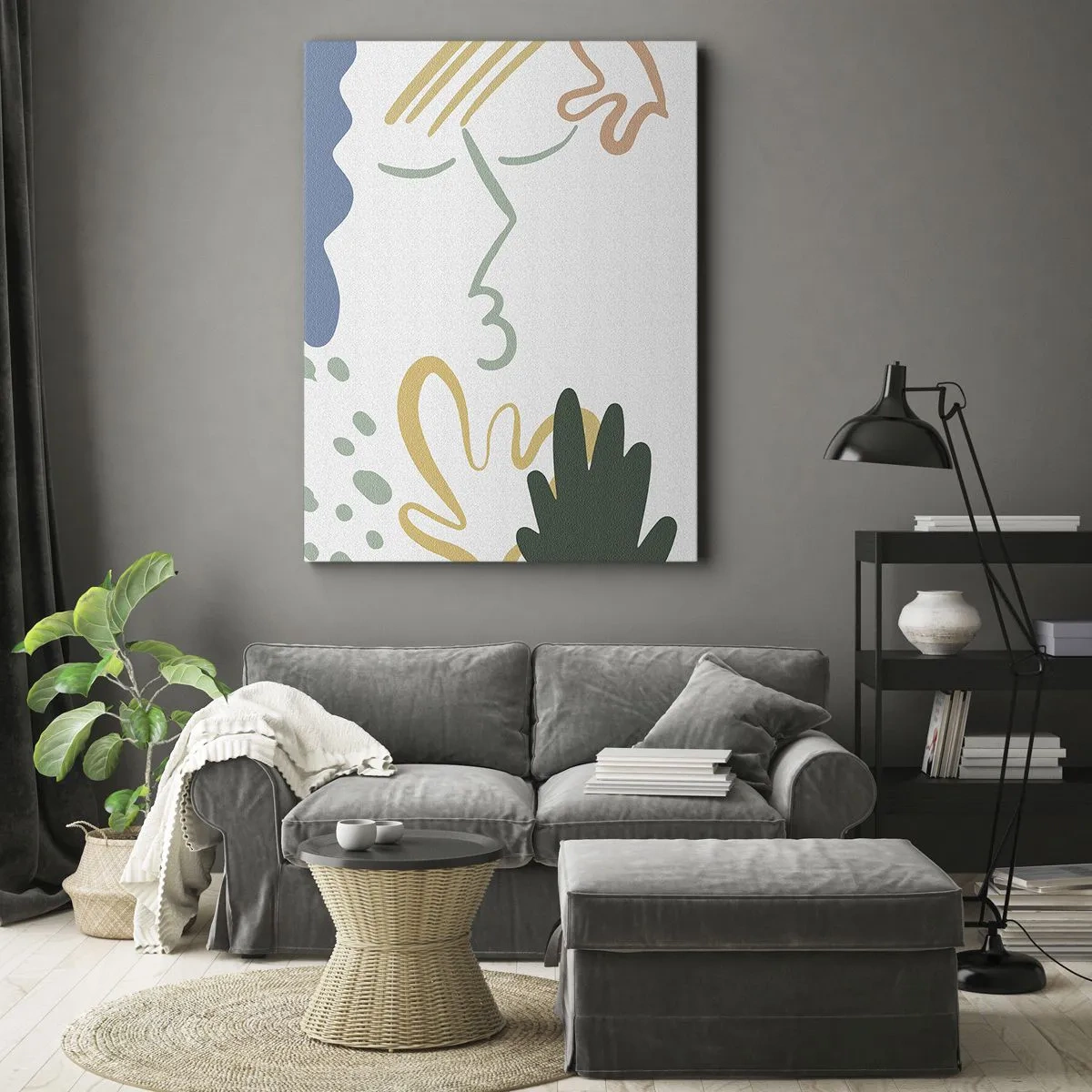 Tablou pe pânză - Sărut de flori - 45x80 cm