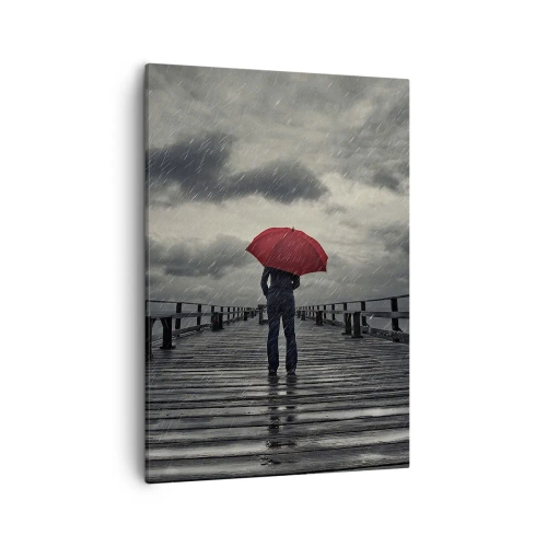 Tablou pe pânză - Nu e nimic dacă plouă - 50x70 cm