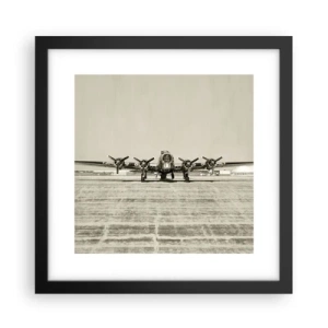 Poster în ramă neagră - Pregătit, ca întotdeauna - 30x30 cm