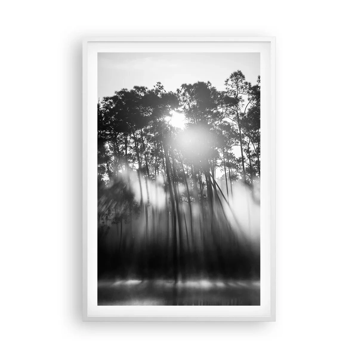 Poster în ramă albă - Soare de neoprit - 61x91 cm