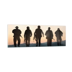 Tablou pe sticlă - Bun venit în lumea mea - 90x30 cm