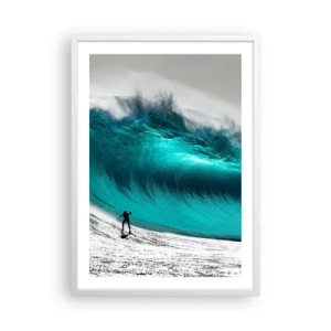 Poster în ramă albă - Provocare acceptată - 50x70 cm