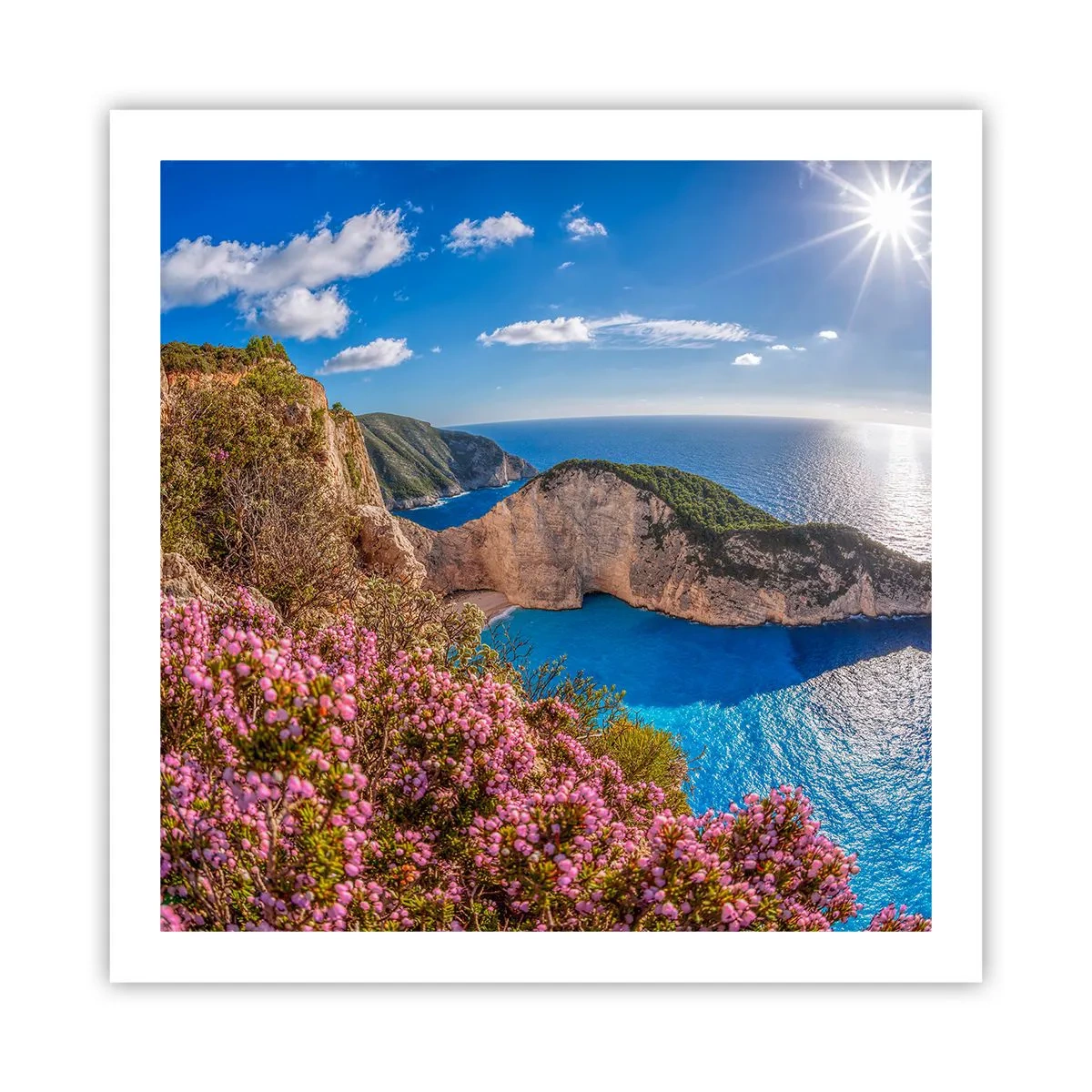 Poster - Marea mea vacanță grecească - 60x60 cm