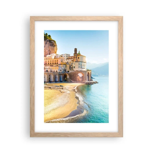 Poster în ramă de stejar deschis - Un oraș incredibil - 30x40 cm