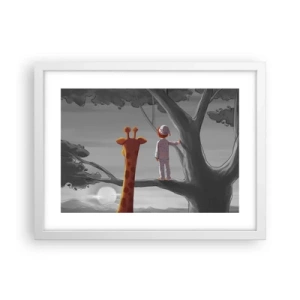 Poster în ramă albă - Acest lucru se întâmplă cu adevărat - 40x30 cm