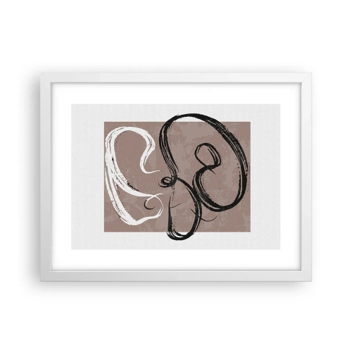 Poster în ramă albă - Compoziția - căutarea plenitudinii - 40x30 cm