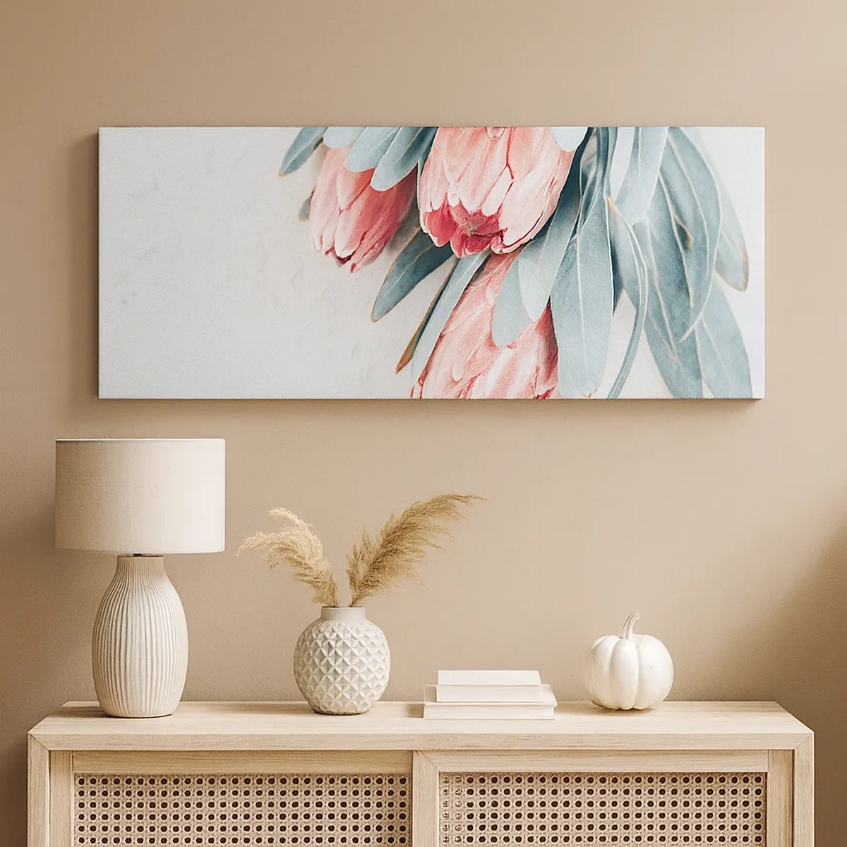 Tablou pe pânză - Rușinate de propria lor frumusețe - 30x30 cm