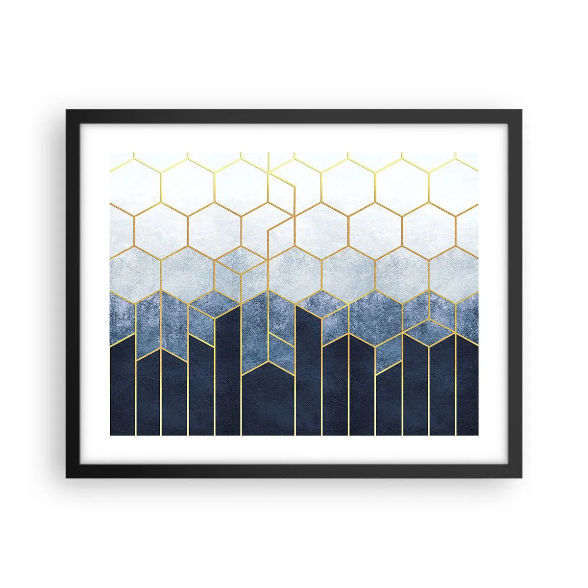 Poster în ramă neagră - Compoziție în ritm sincopat - 50x40 cm