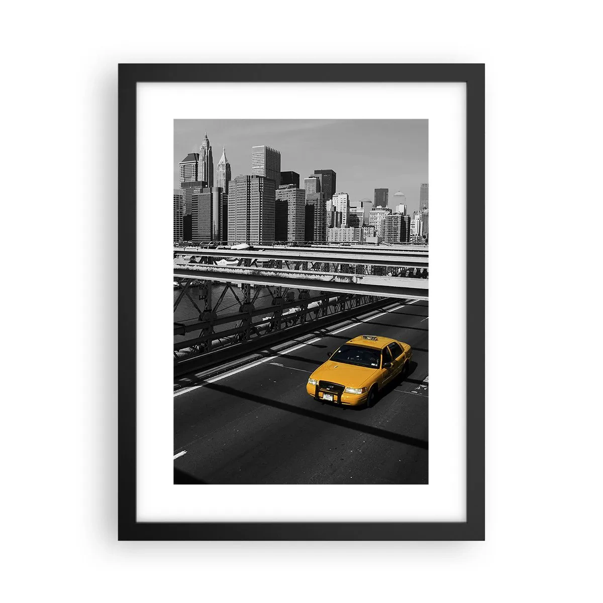 Poster în ramă neagră - Culorile marelui oraș - 30x40 cm