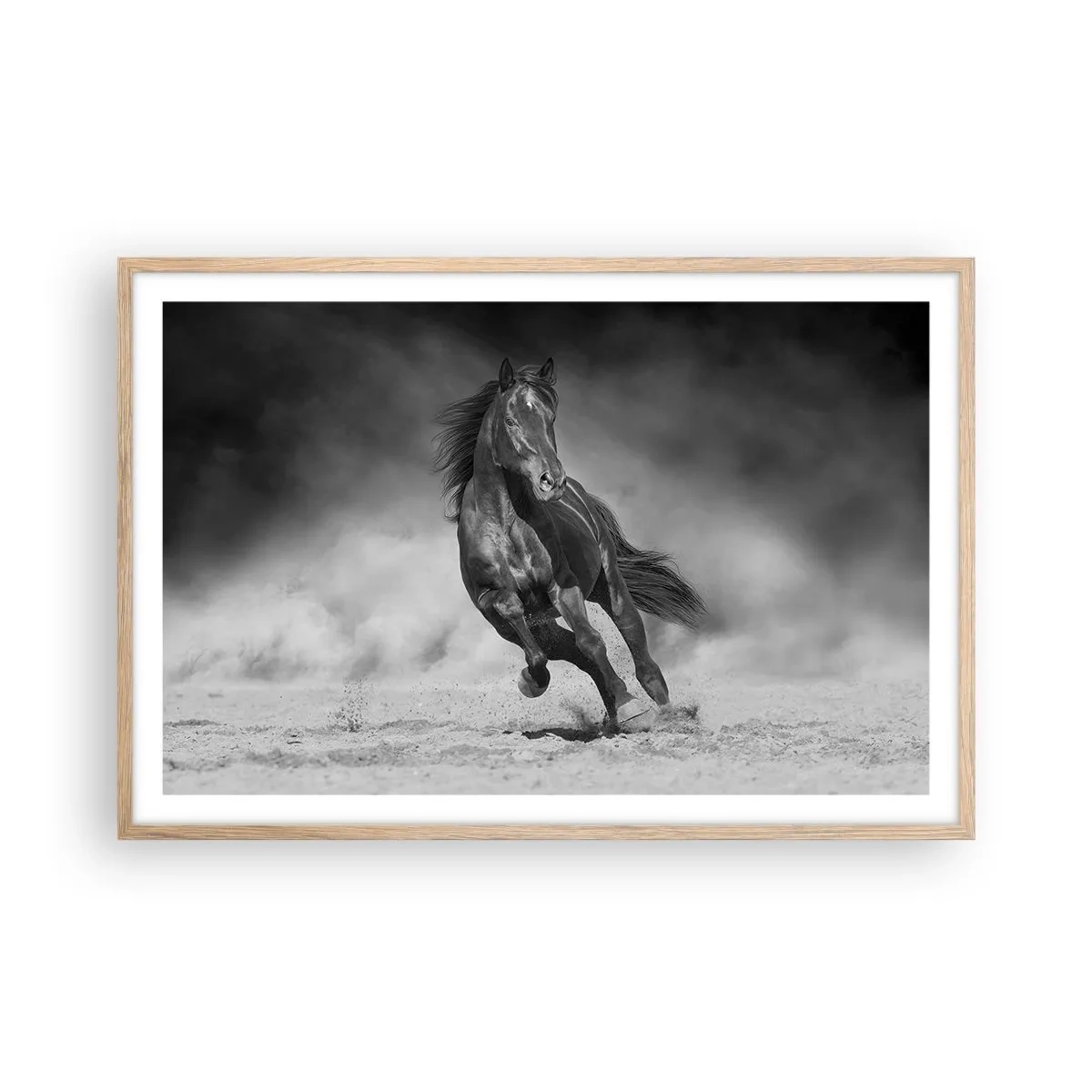 Poster în ramă de stejar deschis - Dorința emirului - 91x61 cm