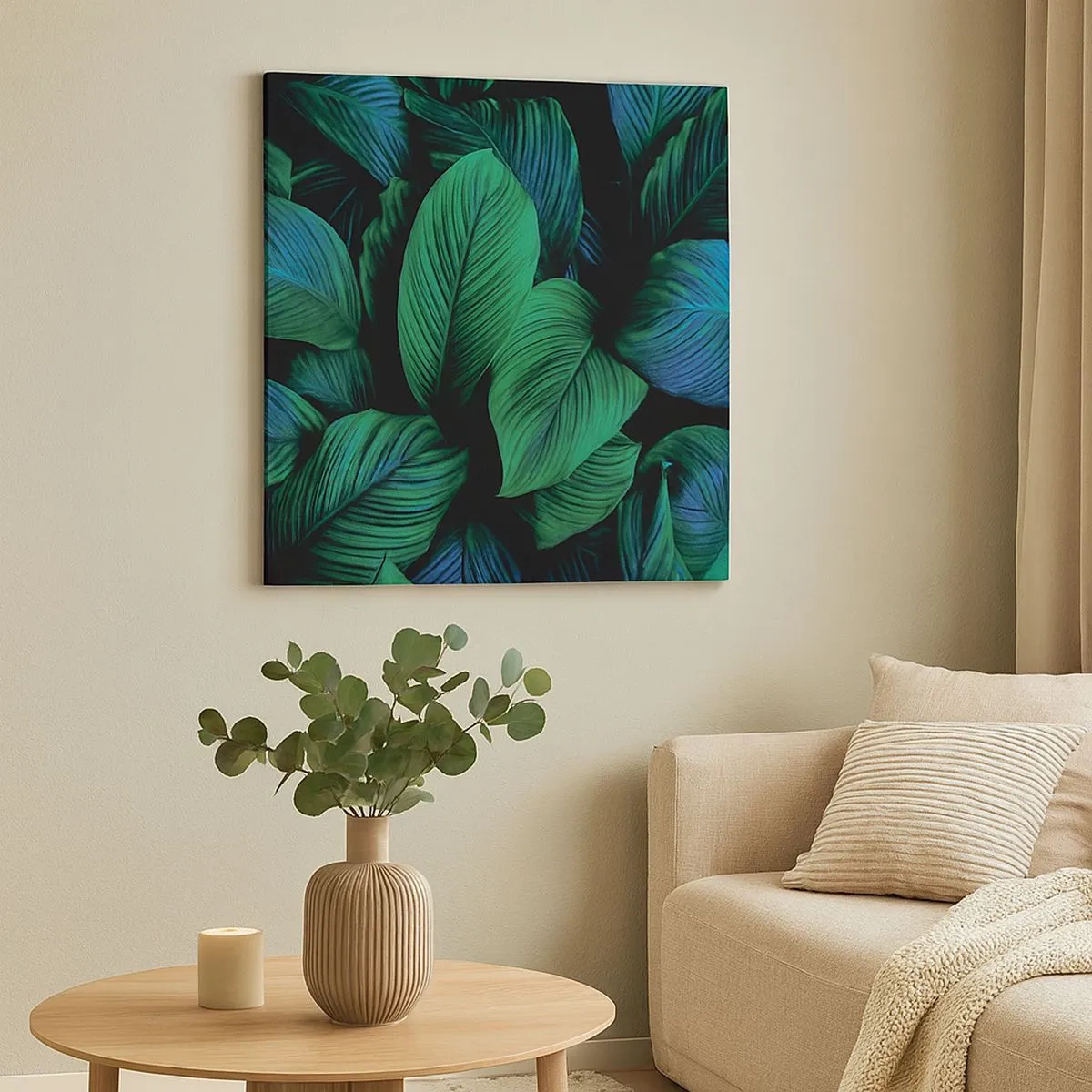 Tablou pe pânză - Traficul verde - 30x30 cm