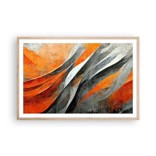 Poster în ramă de stejar deschis - Căldură și frig - 91x61 cm