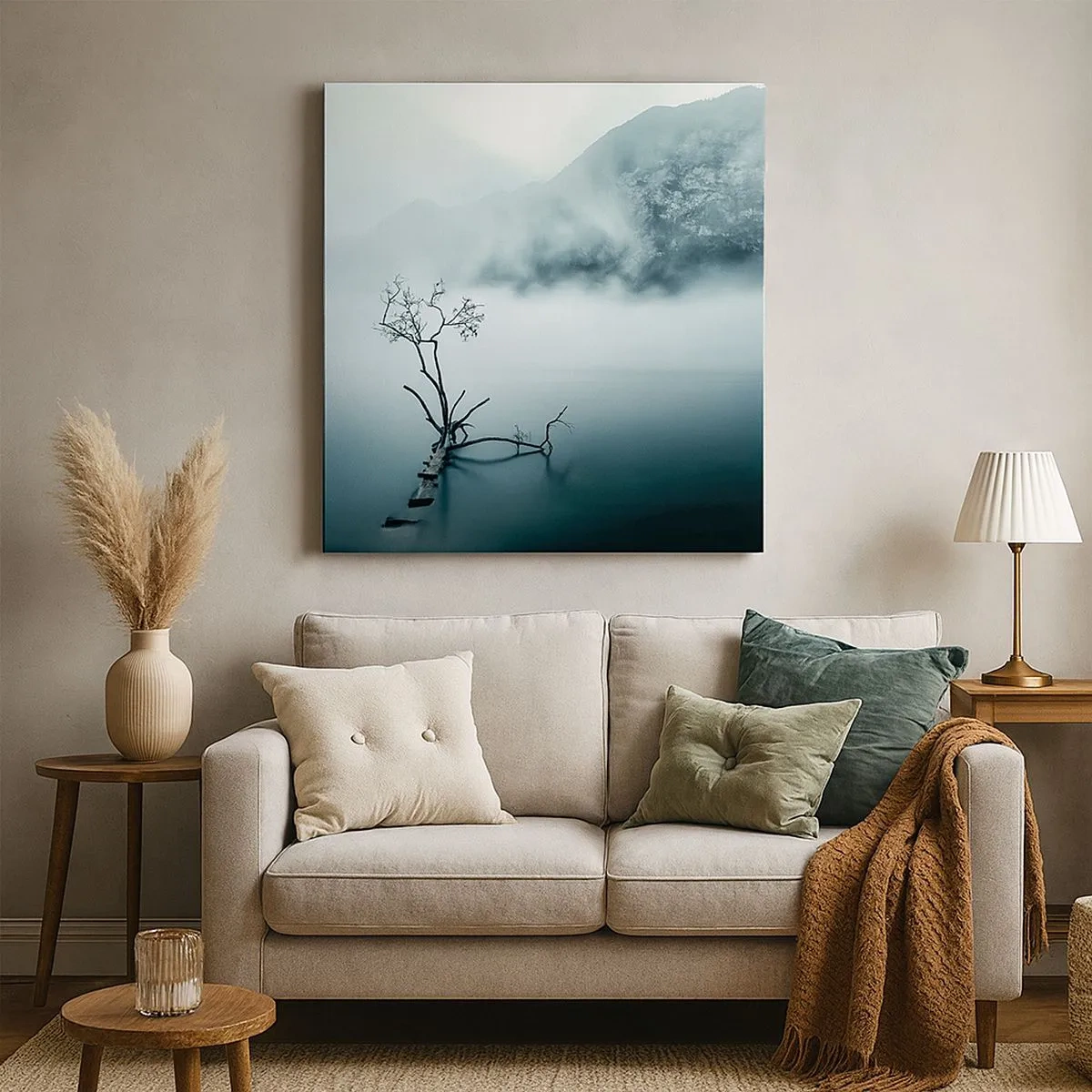 Tablou pe pânză - Din apă și ceață - 30x30 cm