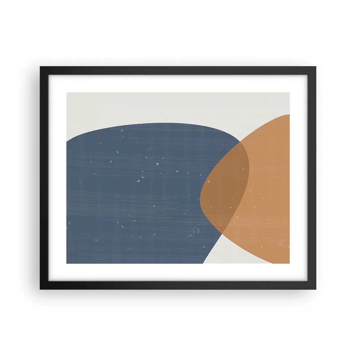 Poster în ramă neagră - Ovale și influențe - 50x40 cm