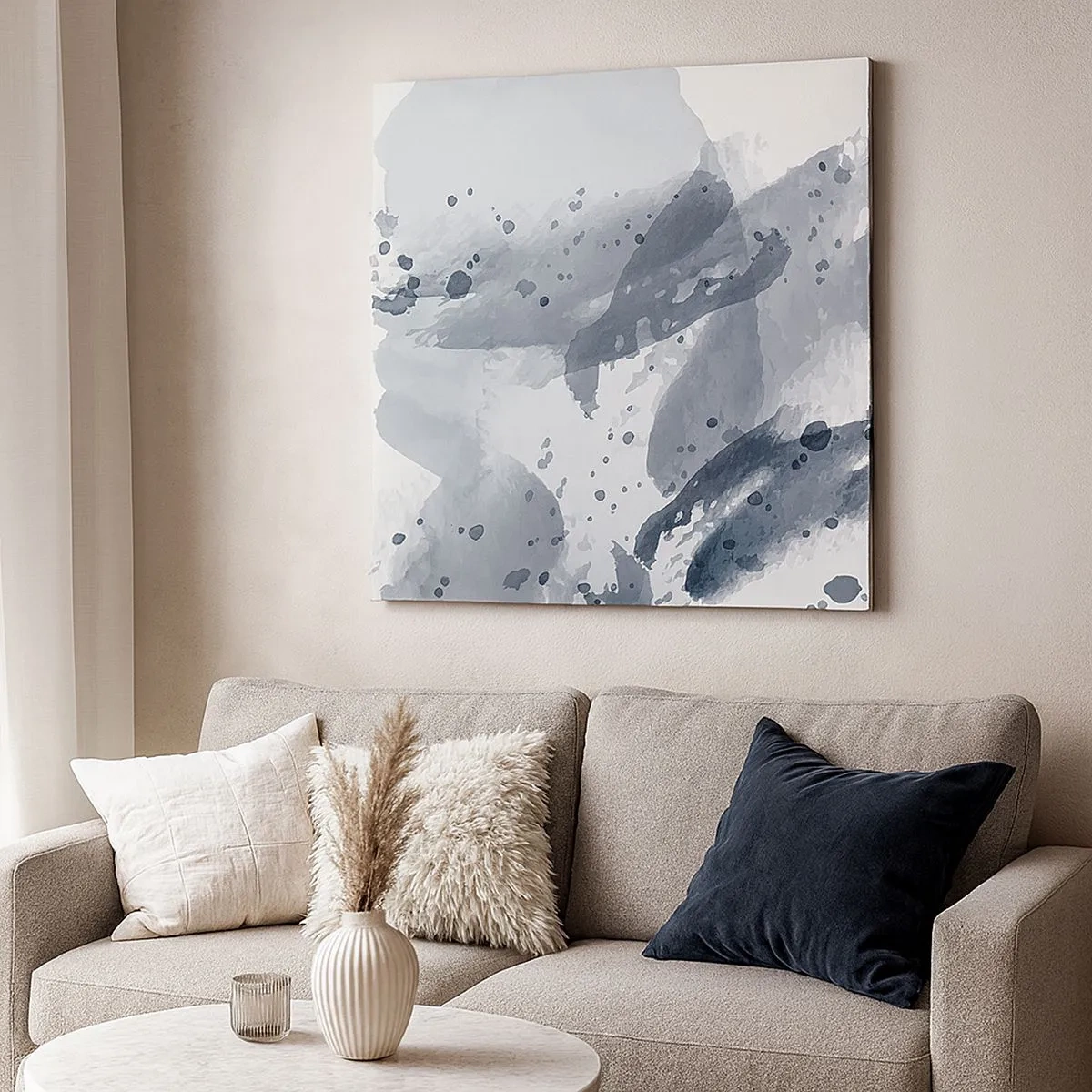 Tablou pe pânză - Un studiu al naturii de apă - 30x30 cm