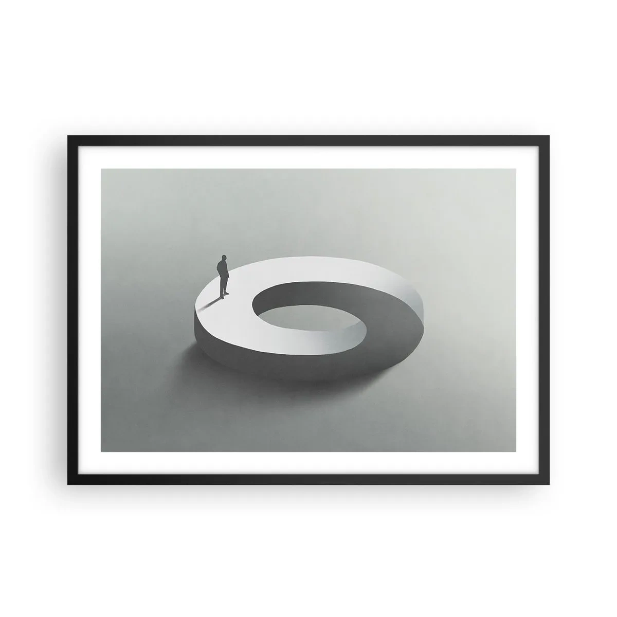Poster în ramă neagră - Înțelegi ceva? - 70x50 cm