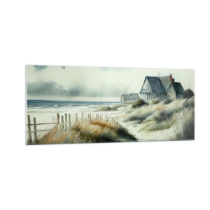 Tablou pe sticlă - Departe de agitație - 100x40 cm