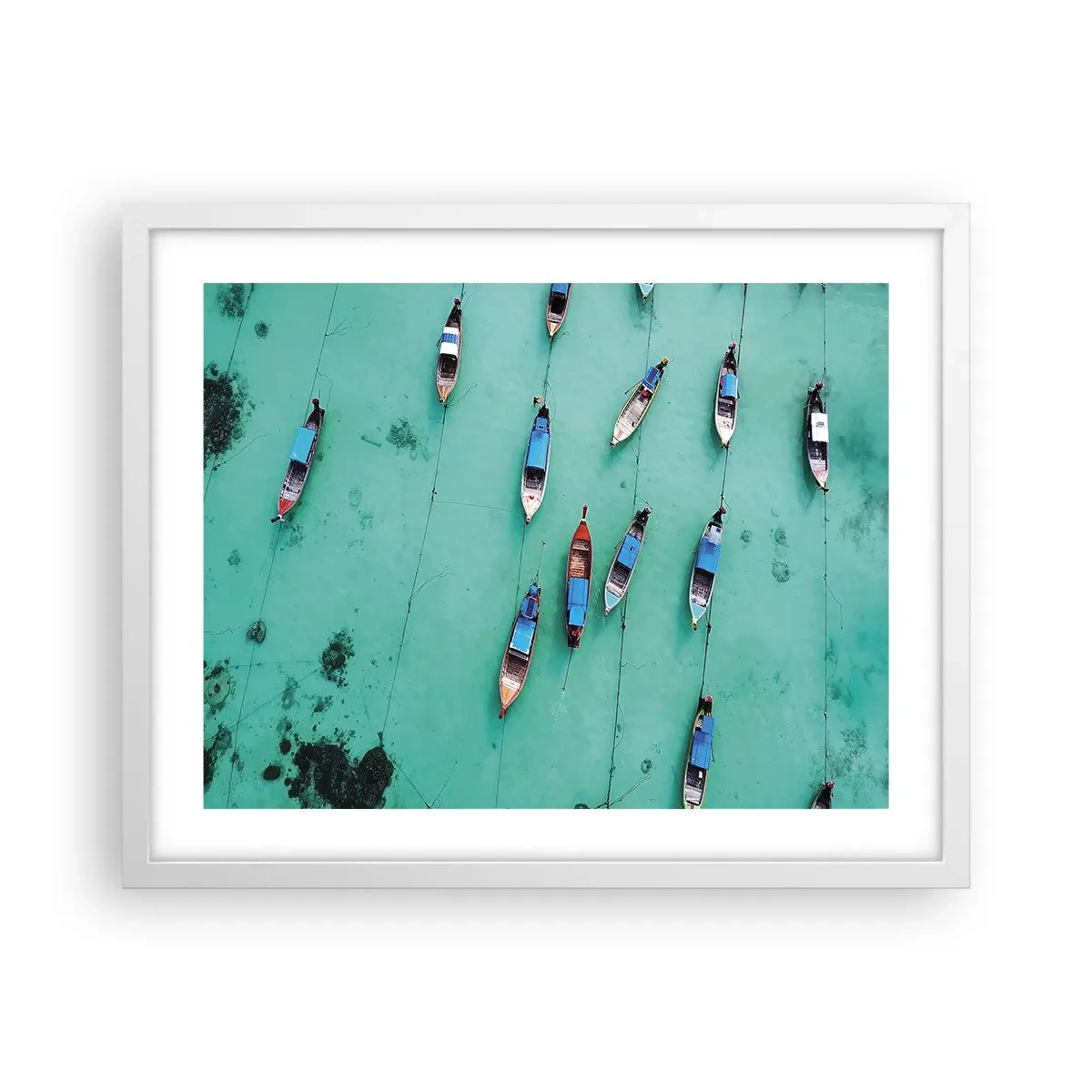 Poster în ramă albă - În așteptare - 50x40 cm