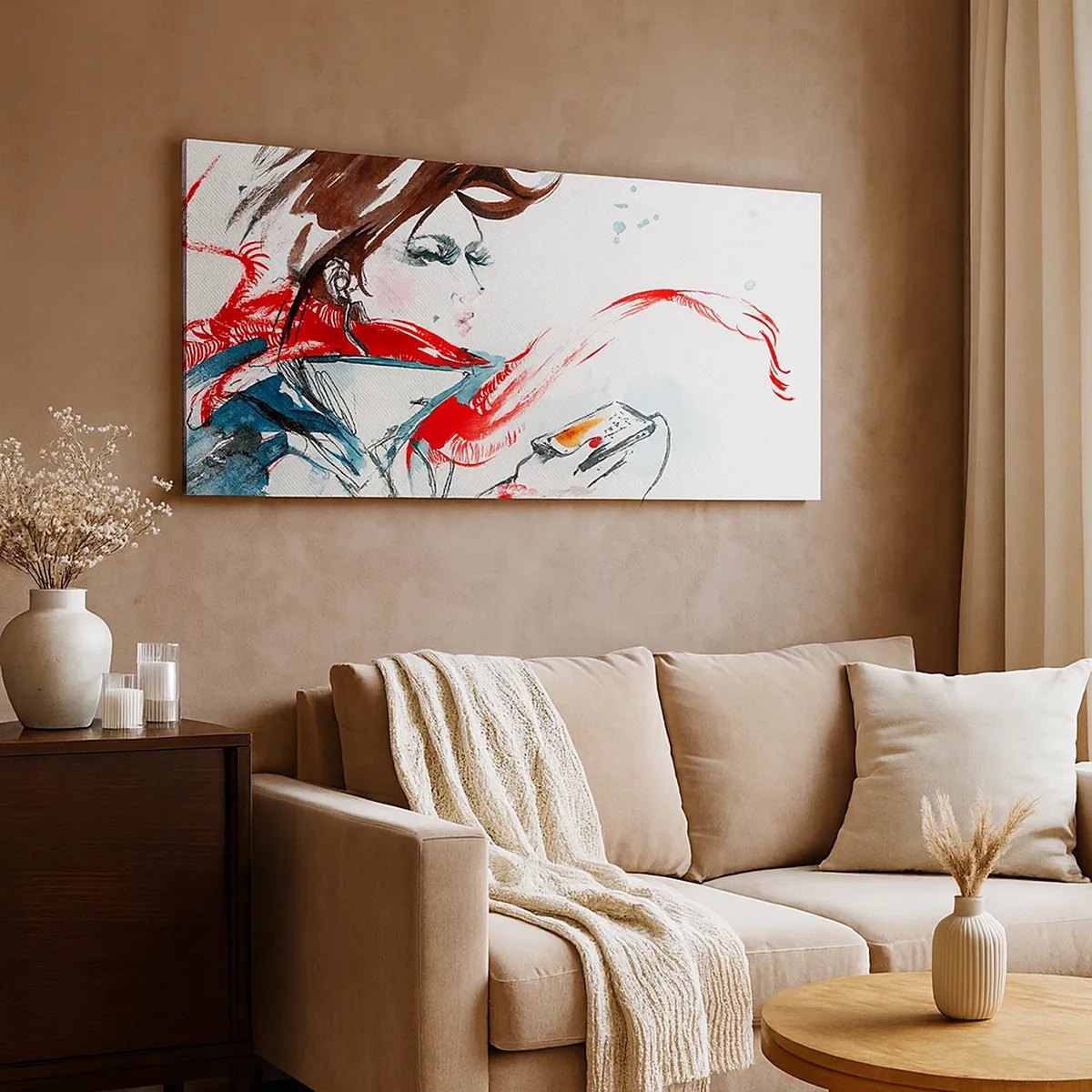 Tablou pe pânză - Ceva cântă în mine - 30x30 cm