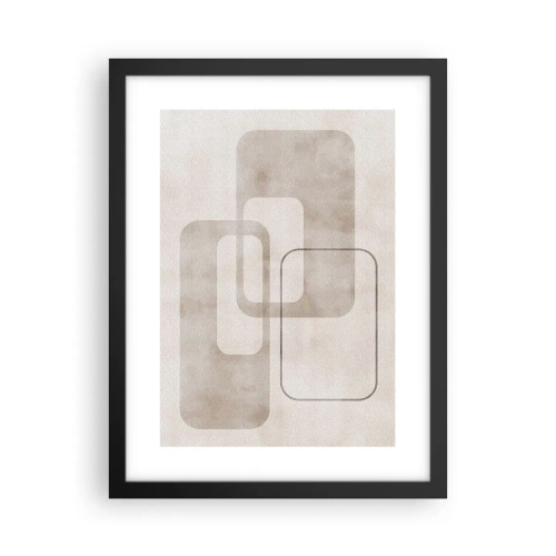 Poster în ramă neagră - Fuga geometrică - 30x40 cm