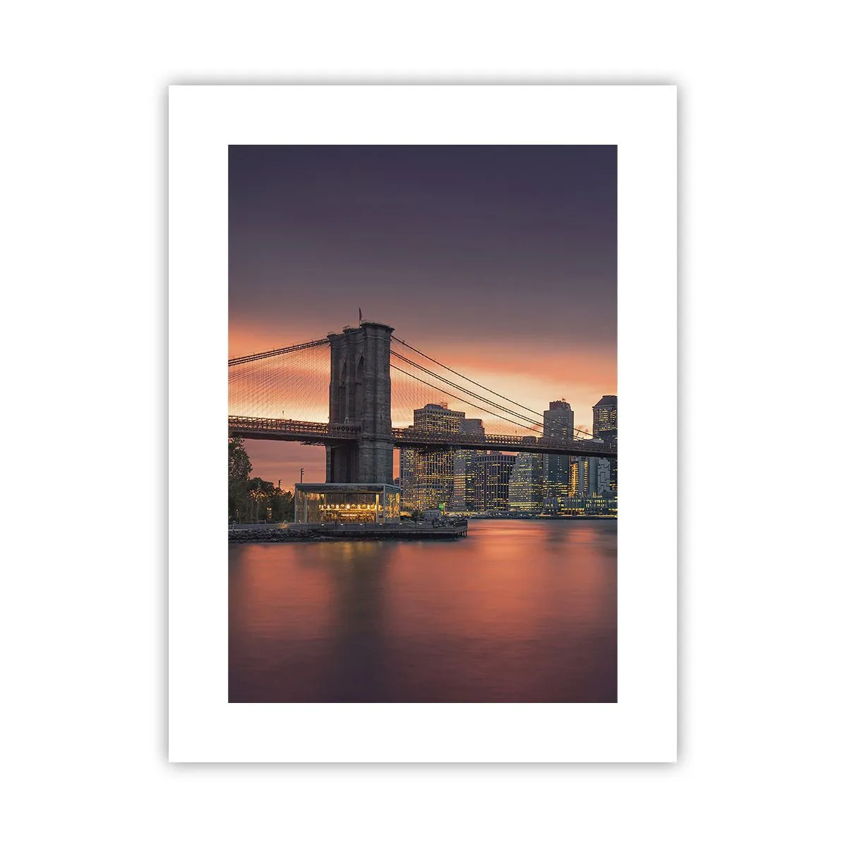 Poster - Scufundate în tăcerea liliachie - 30x40 cm