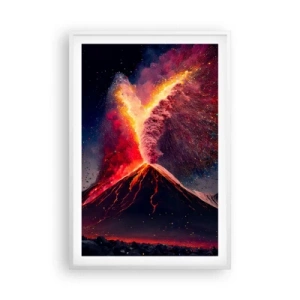 Poster în ramă albă - Frumusețe și groază - 61x91 cm