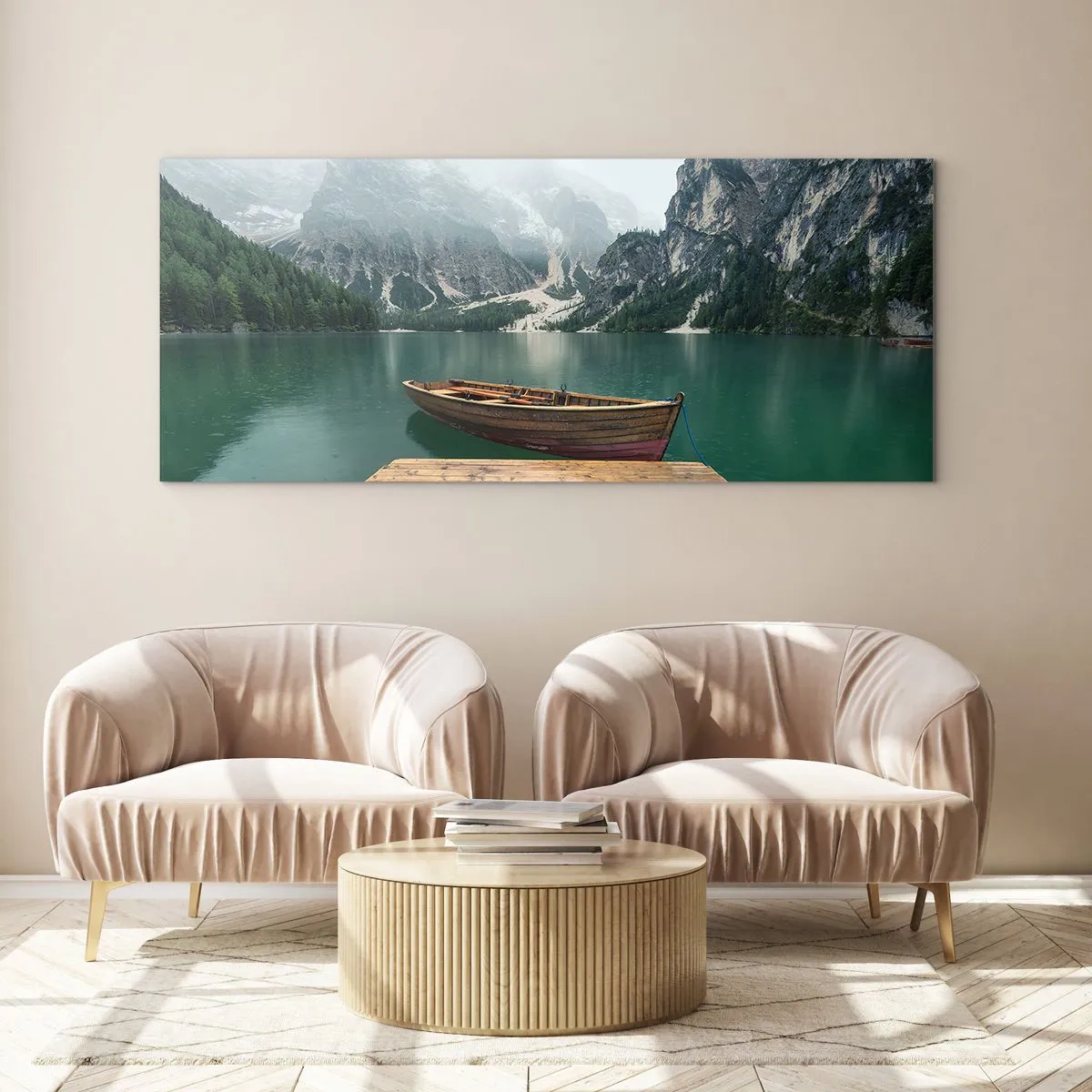 Tablou pe sticlă - Și frunțile mândre - 100x40 cm