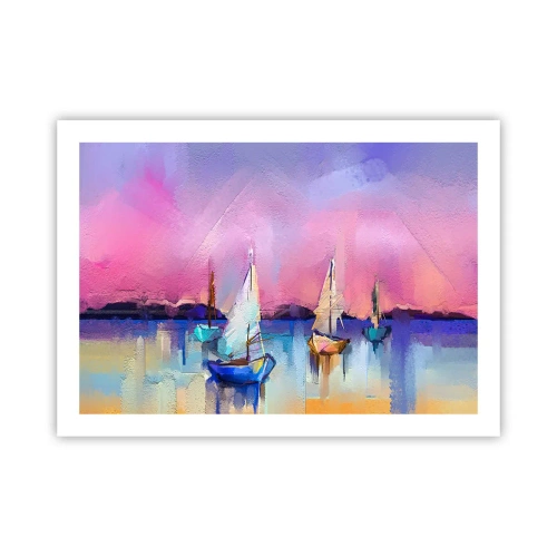 Poster - Direcția: ape largi - 70x50 cm