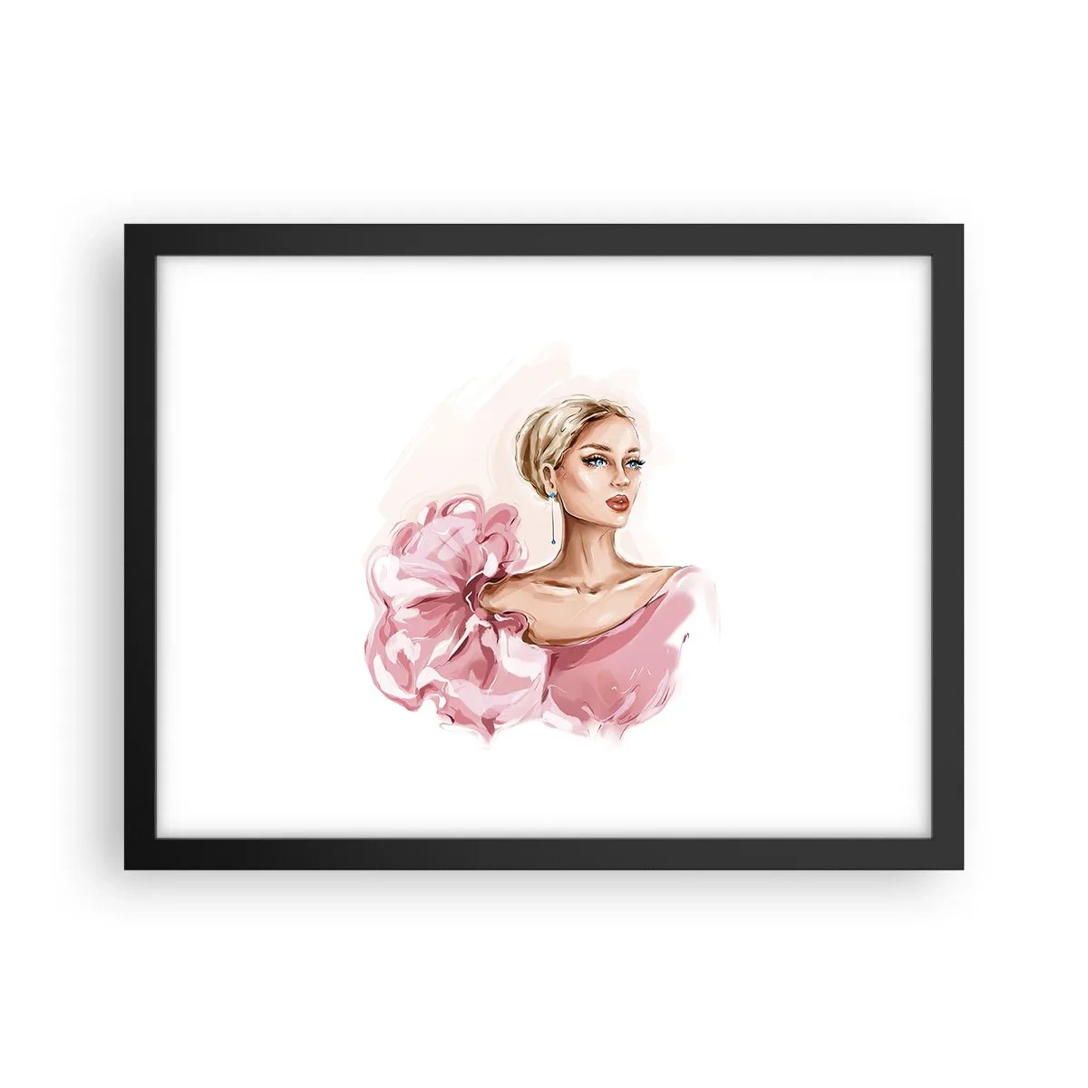 Poster în ramă neagră - Așa cum a fost pictată... - 40x30 cm