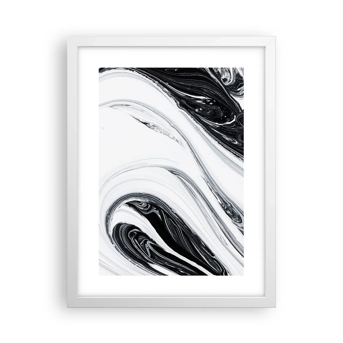 Poster în ramă albă - Combinație de contrarii - 30x40 cm