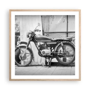 Poster în ramă de stejar deschis - Clasicul înainte de toate - 60x60 cm